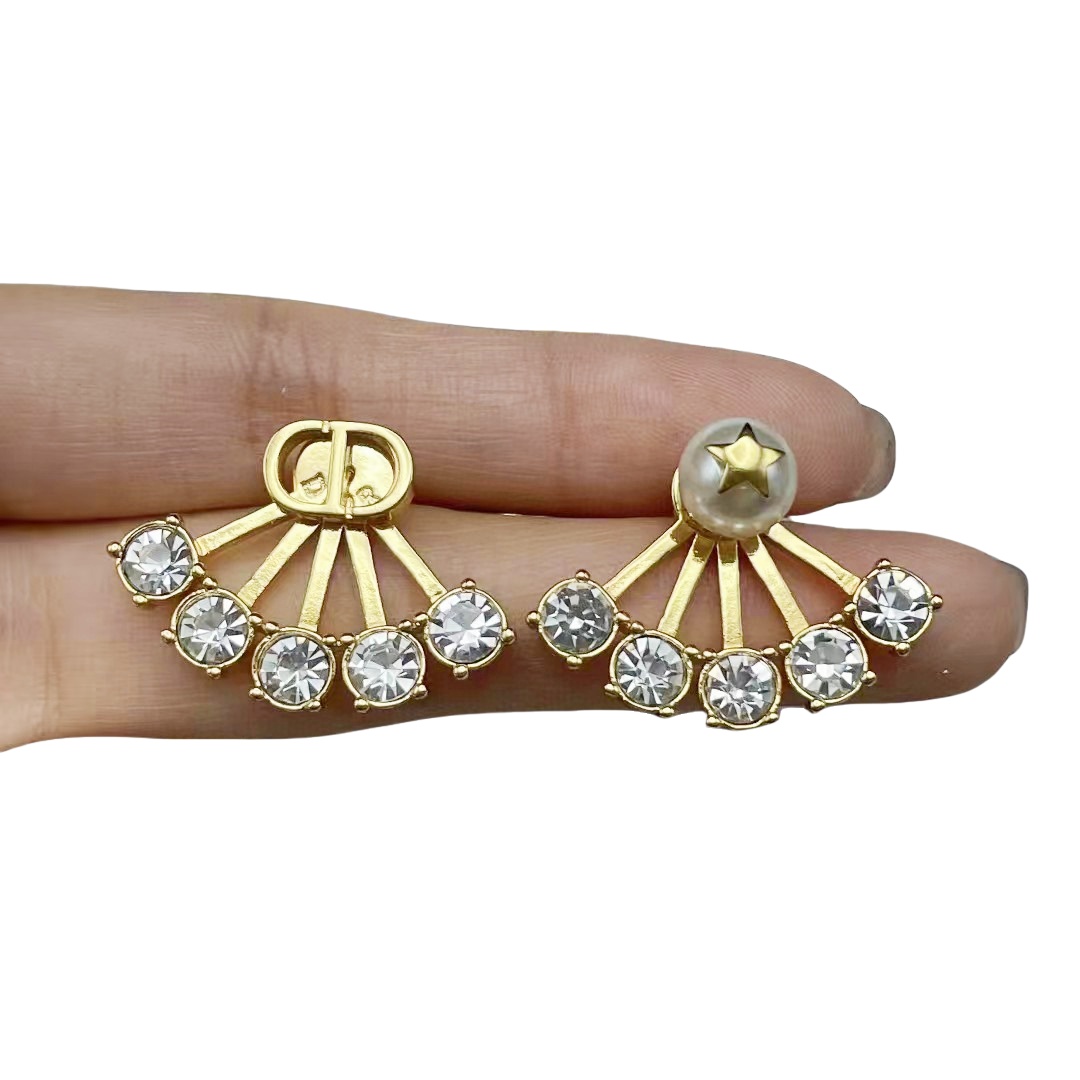 CDE300 CD rhinestone tribales earrings - ccjewelryacc