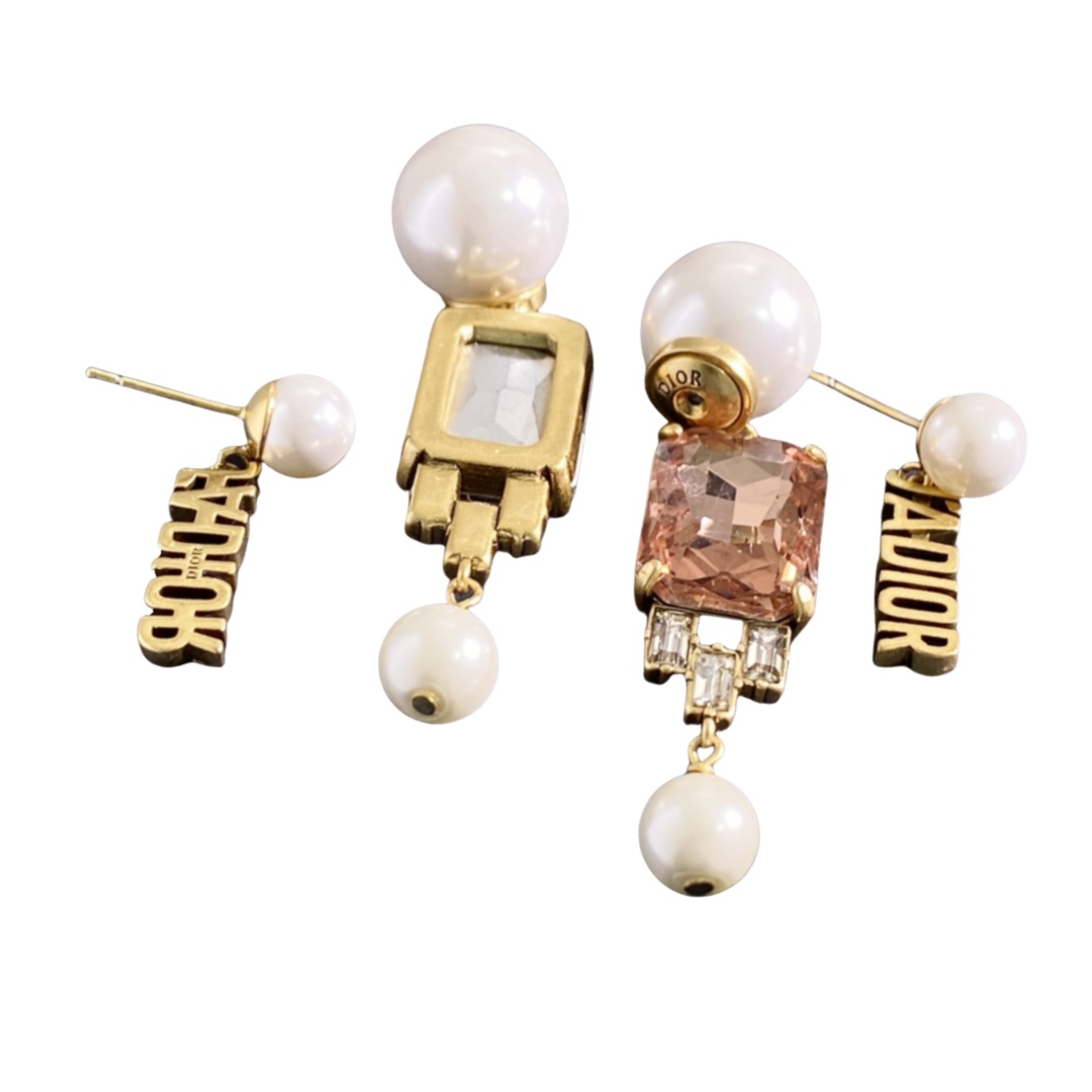 CDE253 CD big square zircon tribales earrings - ccjewelryacc