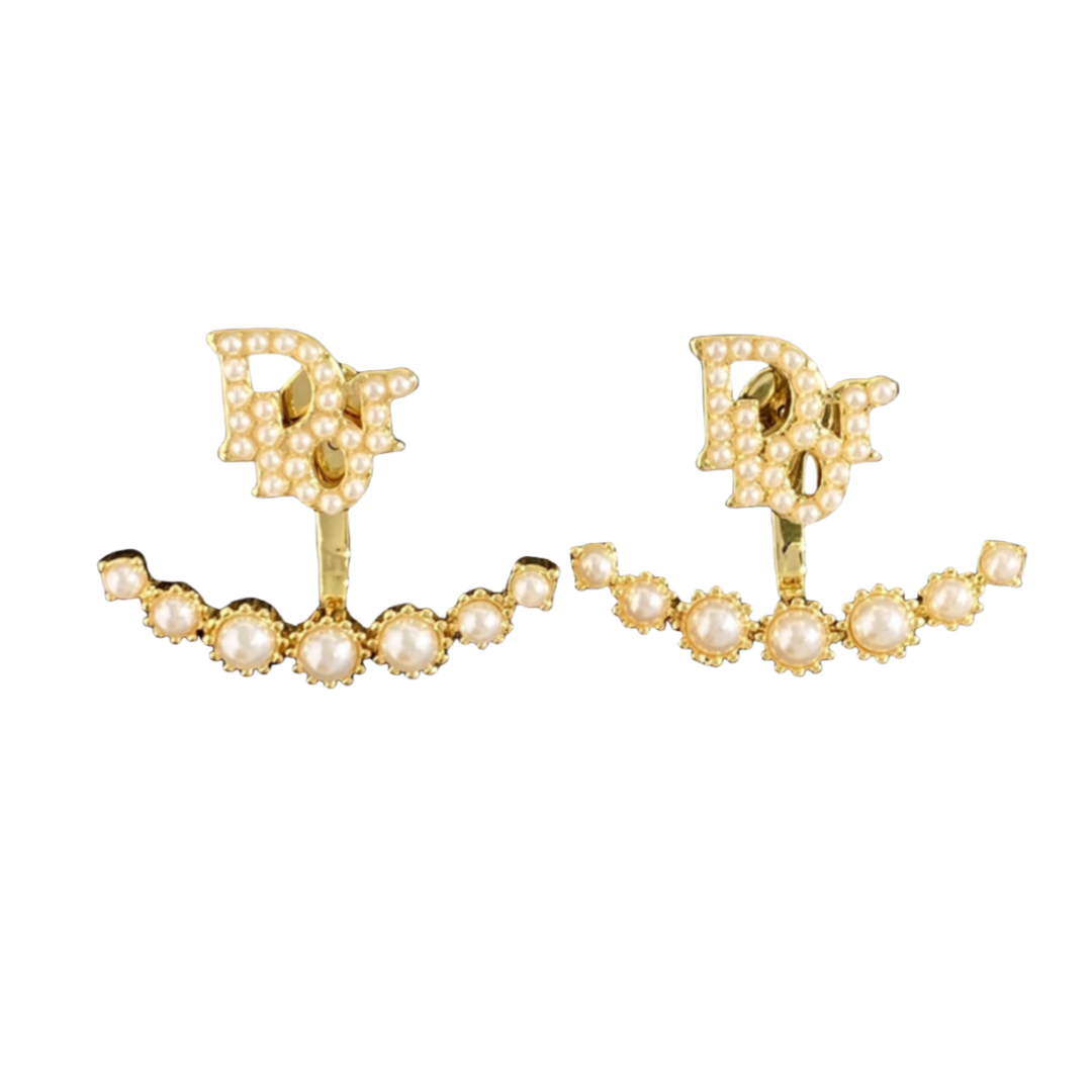 CDE017 Dior crystal stud earrings for women - ccjewelryacc