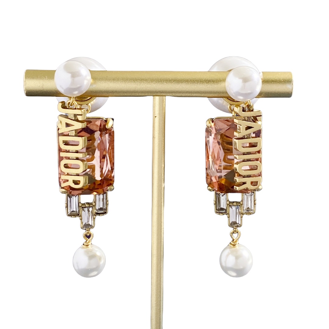 CDE253 CD big square zircon tribales earrings - ccjewelryacc