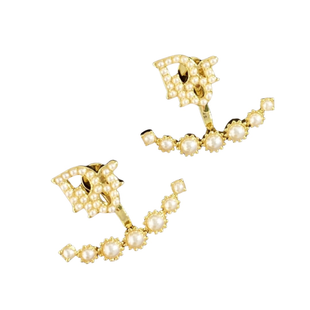 CDE017 Dior crystal stud earrings for women - ccjewelryacc