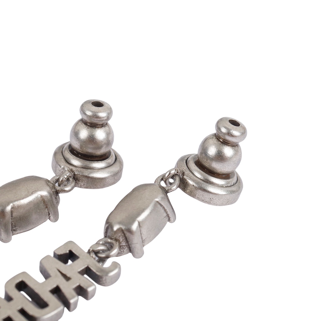 CDE244 Silver shadow Horseeye diamond dendriform dangle earrings - ccjewelryacc