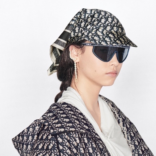 CDE140 CD pearl tassel earrings with ear cuff (single) - ccjewelryacc