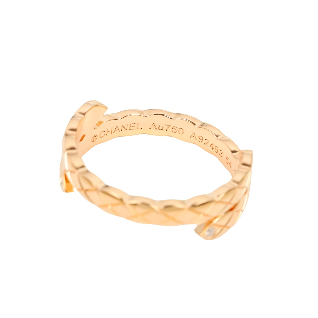 CCRS008 18k Gold coco crush ring double ring - ccjewelryacc