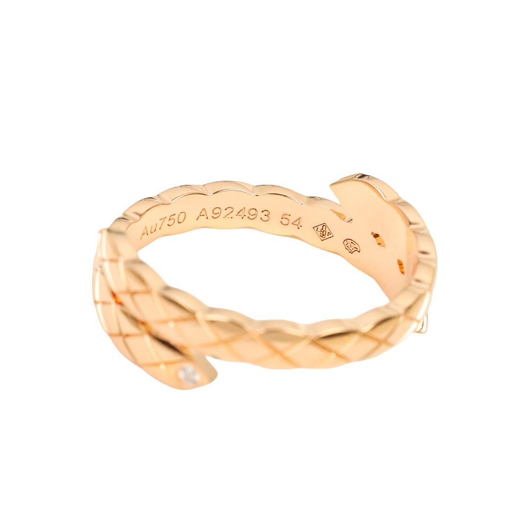 CCRS008 18k Gold coco crush ring double ring - ccjewelryacc