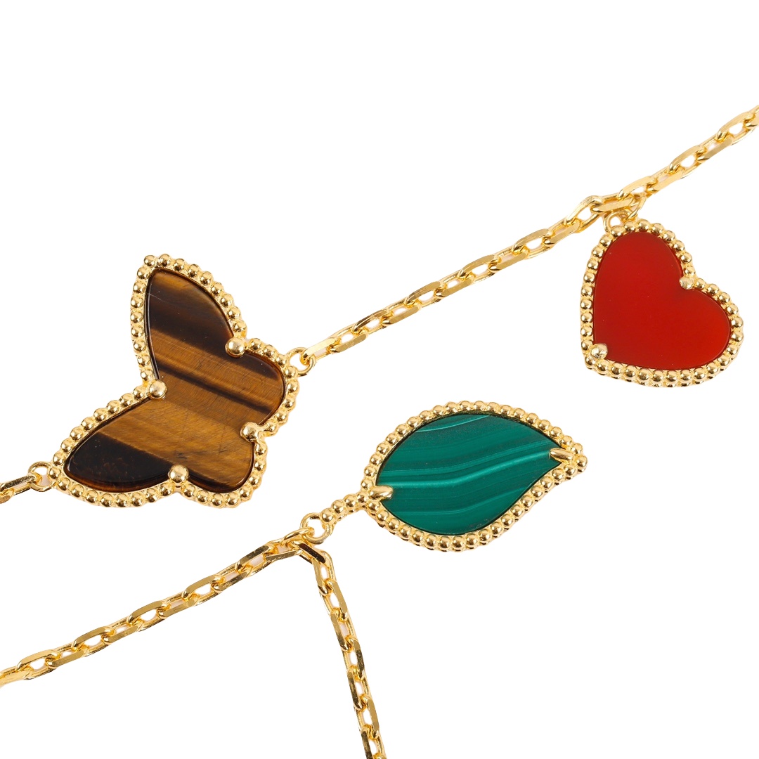 VCSV004  18K Gold VCA Lucky Alhambra Bracelet 4 motif - ccjewelryacc