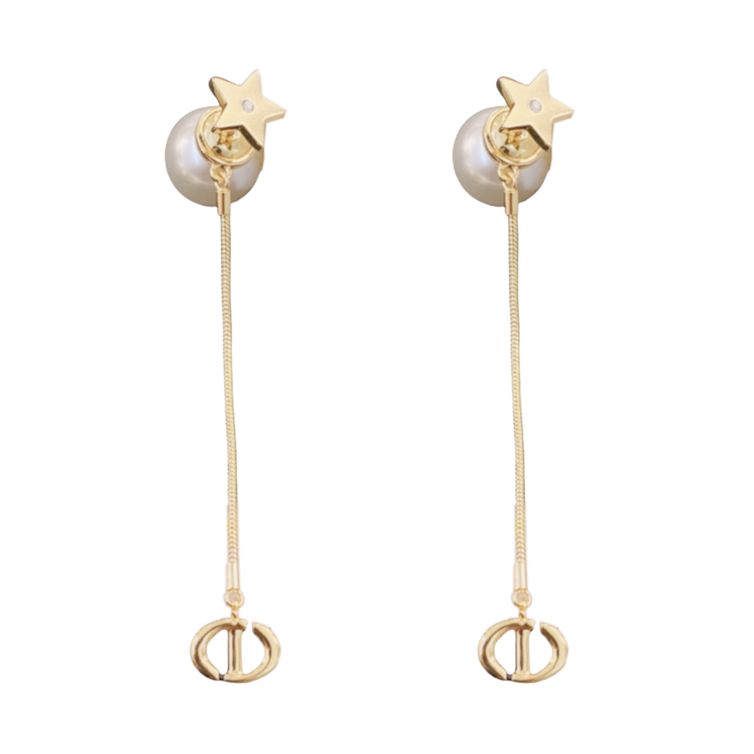 CDE145 CD Star tassel tribales earrings - ccjewelryacc