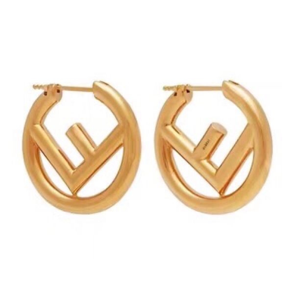 FDE003 F Is Fendi hoop earrings Small - ccjewelryacc