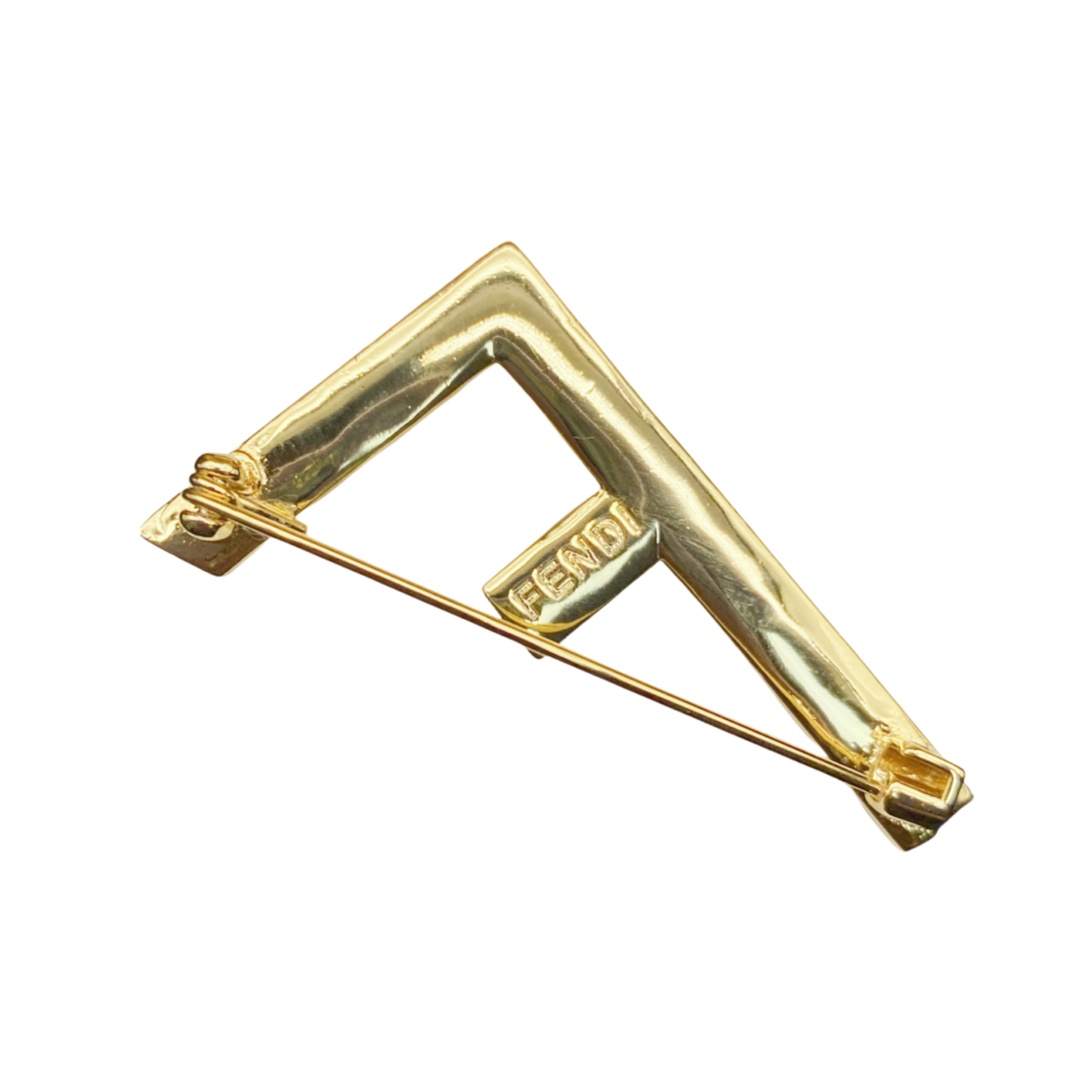 FDB001 Fendi first brooch pin in metal - ccjewelryacc