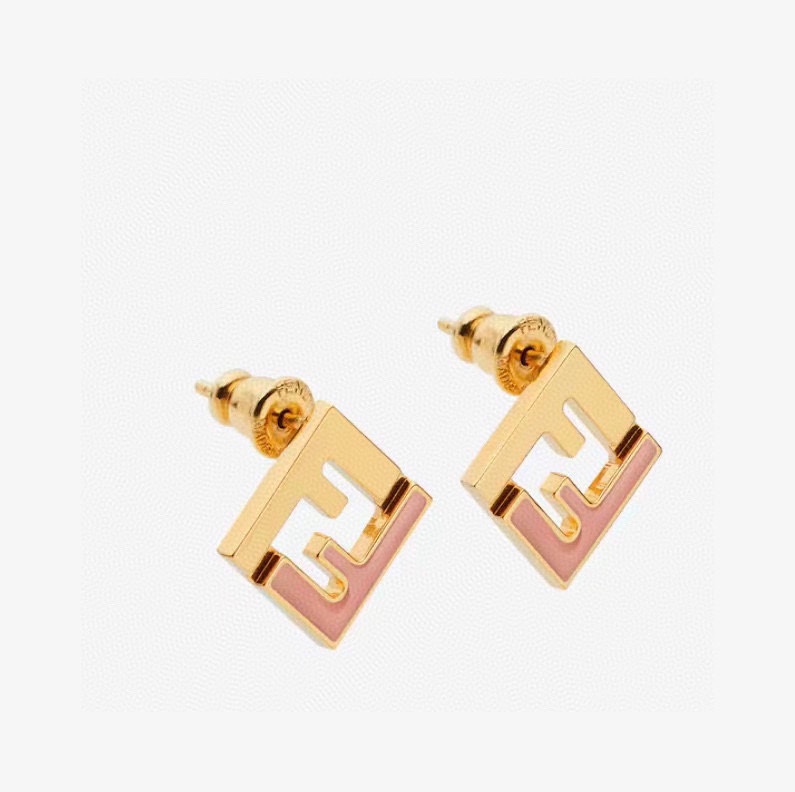 FDE007 Fendi forever earring in metal and enamel - ccjewelryacc