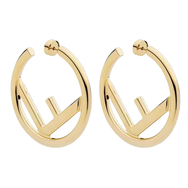 FDE050 F Is Fendi earrings in metal - ccjewelryacc