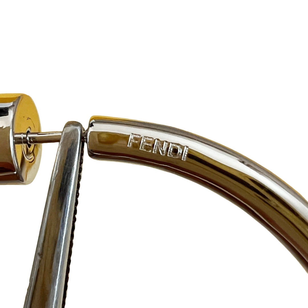 FDE050 F Is Fendi earrings in metal - ccjewelryacc