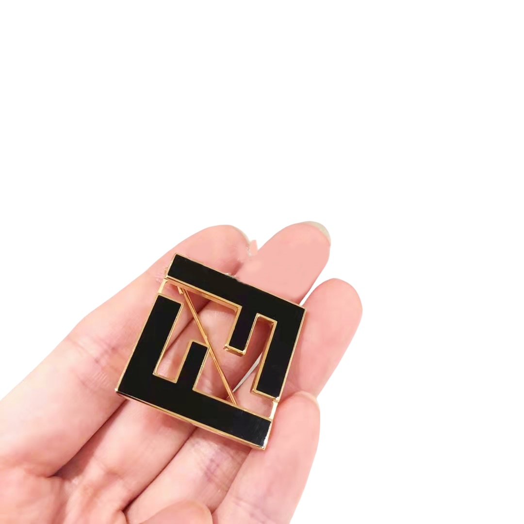 FDB002 FF brooch pin in metal - ccjewelryacc