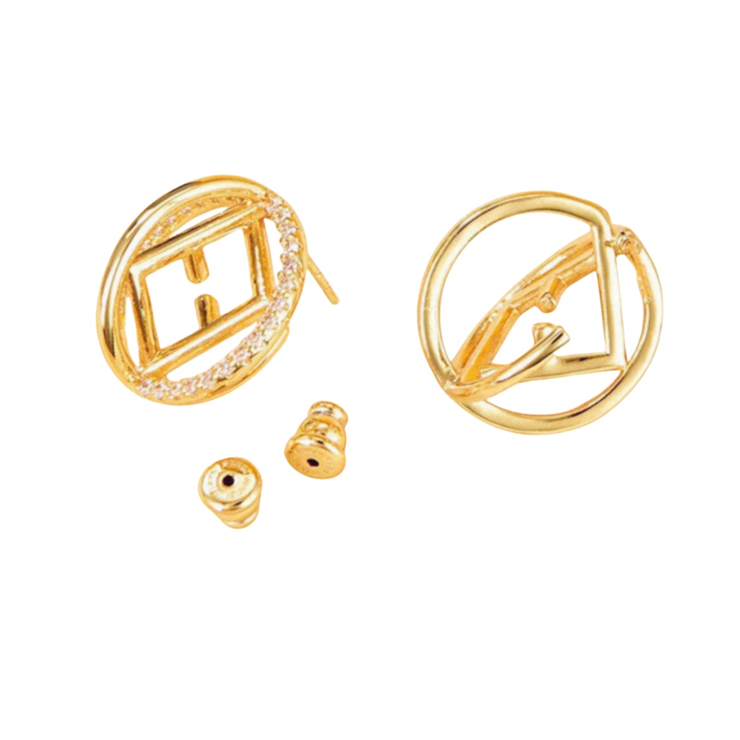 FDE001 F Is Fendi earrings - ccjewelryacc