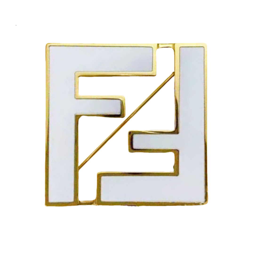 FDB002 FF brooch pin in metal - ccjewelryacc