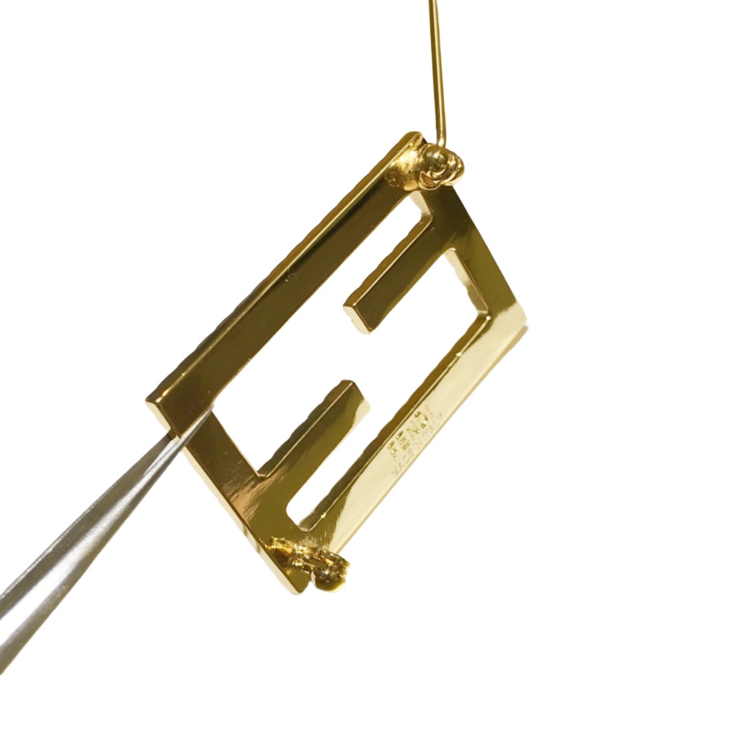 FDB004 Fendi Gold brooch pin - ccjewelryacc