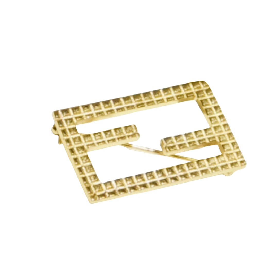 FDB004 Fendi Gold brooch pin - ccjewelryacc
