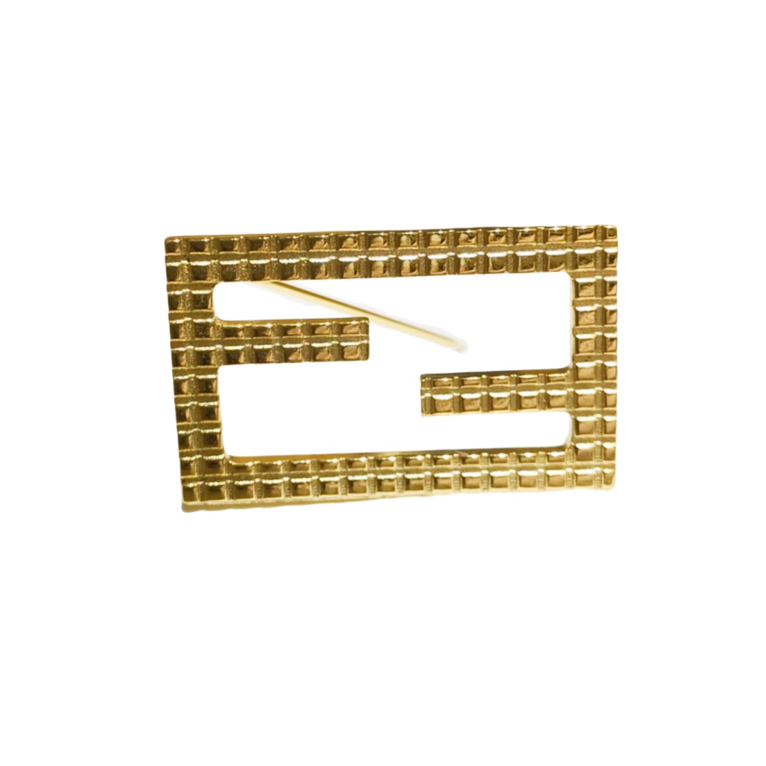 FDB004 Fendi Gold brooch pin - ccjewelryacc