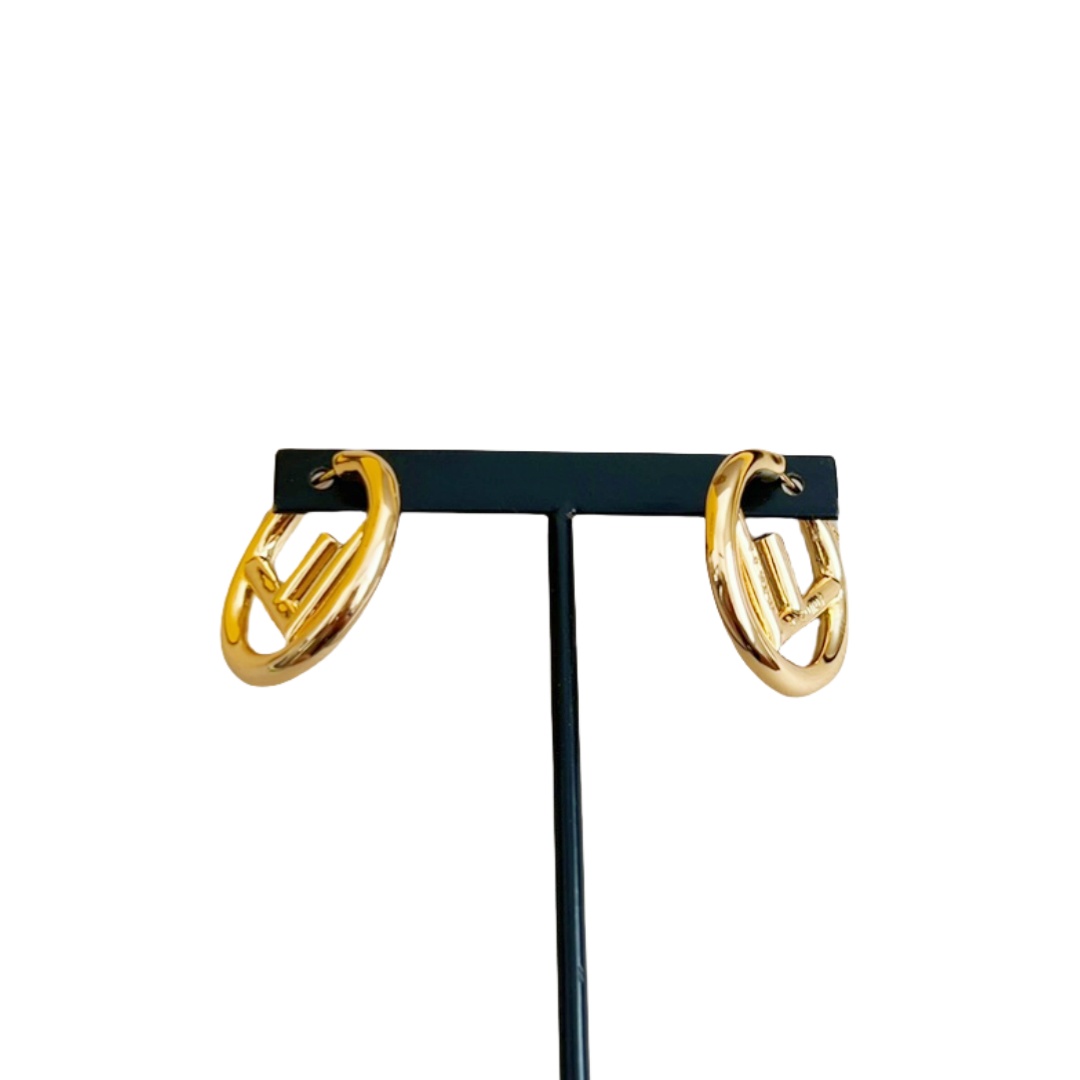 FDE003 F Is Fendi hoop earrings Small - ccjewelryacc