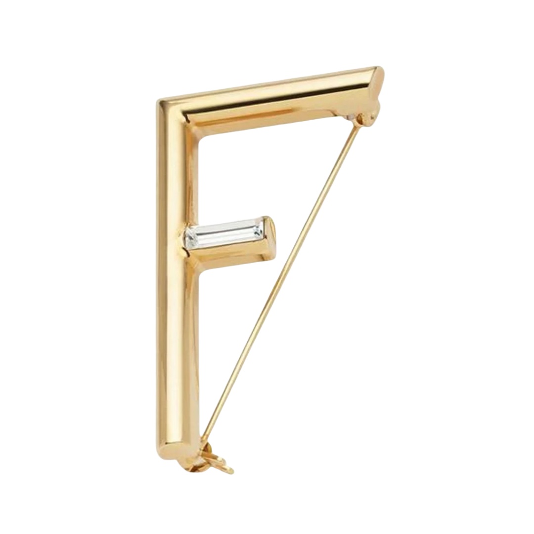 FDB001 Fendi first brooch pin in metal - ccjewelryacc