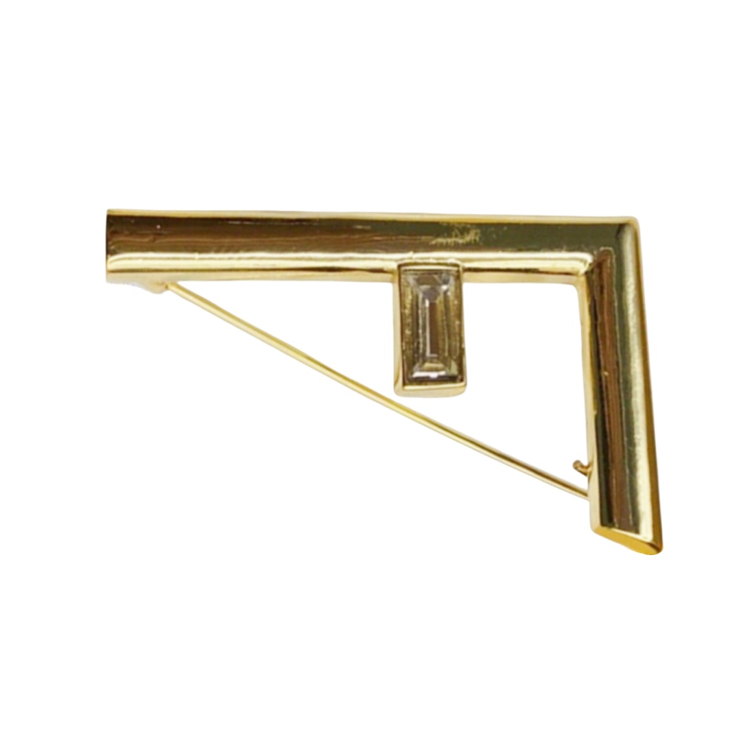 FDB001 Fendi first brooch pin in metal - ccjewelryacc