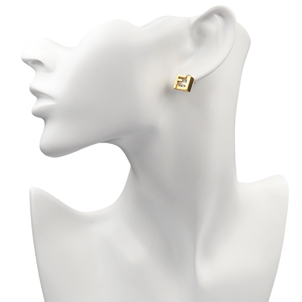 FDE097 Forever Findi earring in metal and zircon - ccjewelryacc