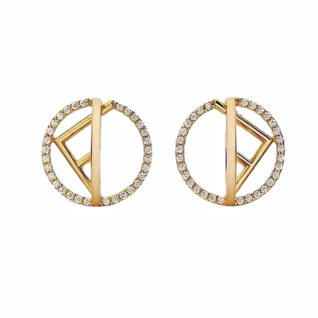 FDE001 F Is Fendi earrings - ccjewelryacc