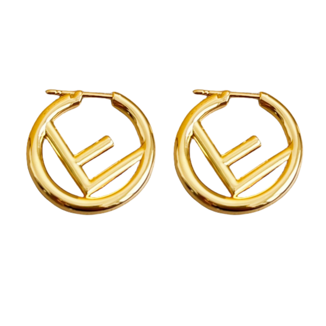 FDE003 F Is Fendi hoop earrings Small - ccjewelryacc