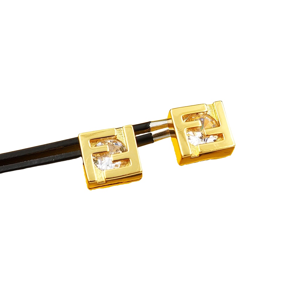 FDE097 Forever Findi earring in metal and zircon - ccjewelryacc