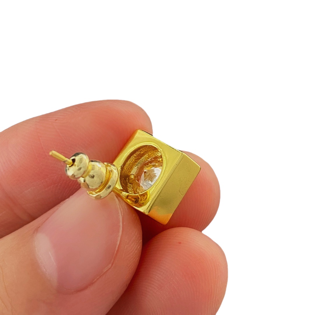 FDE097 Forever Findi earring in metal and zircon - ccjewelryacc