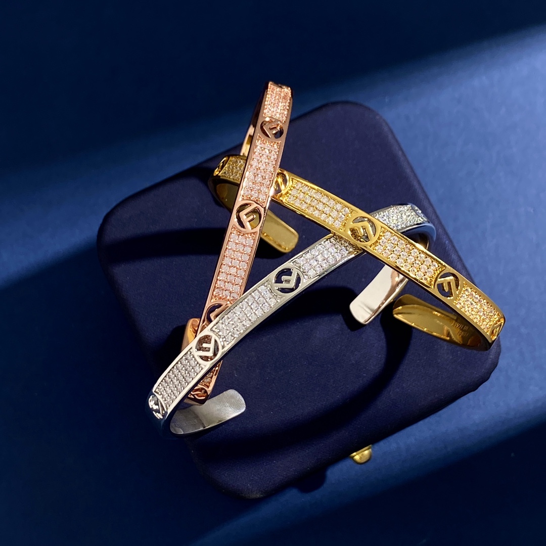 FDS007 F Is  bangle Bracelet - ccjewelryacc