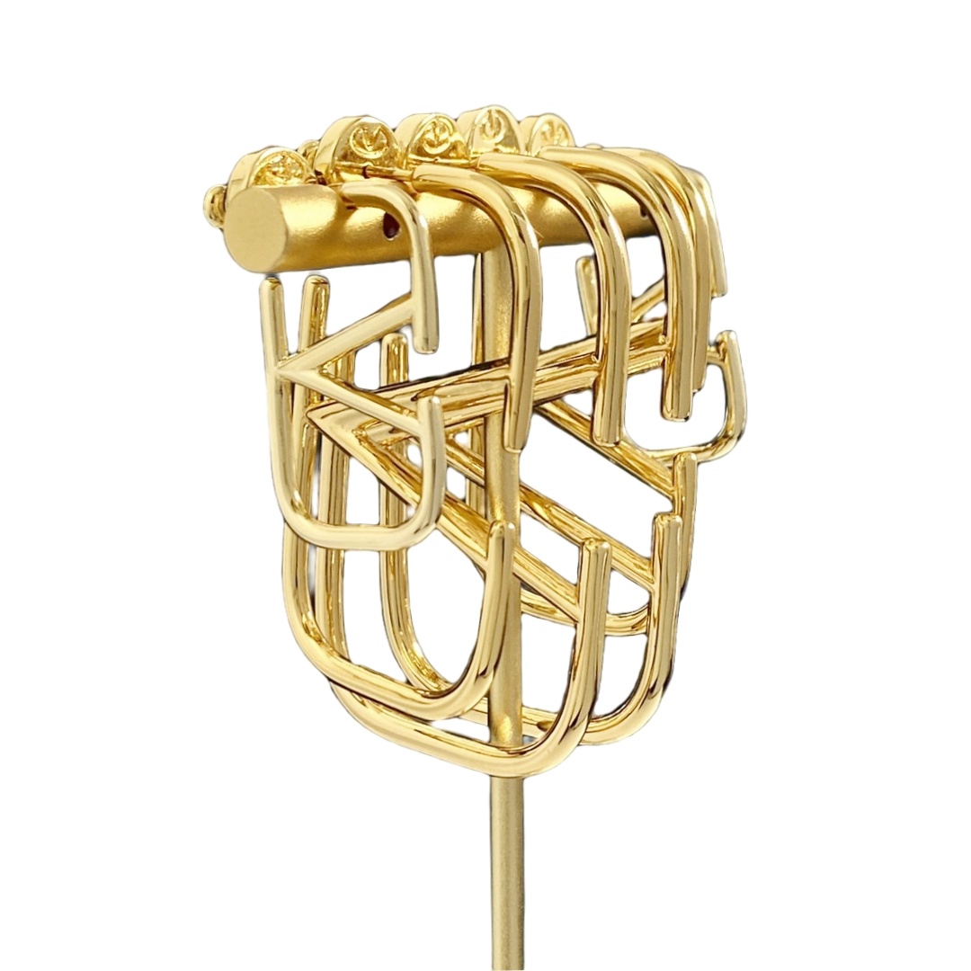 VTE001 Valentino Garavani Gold VLogo Signature Earrings - ccjewelryacc