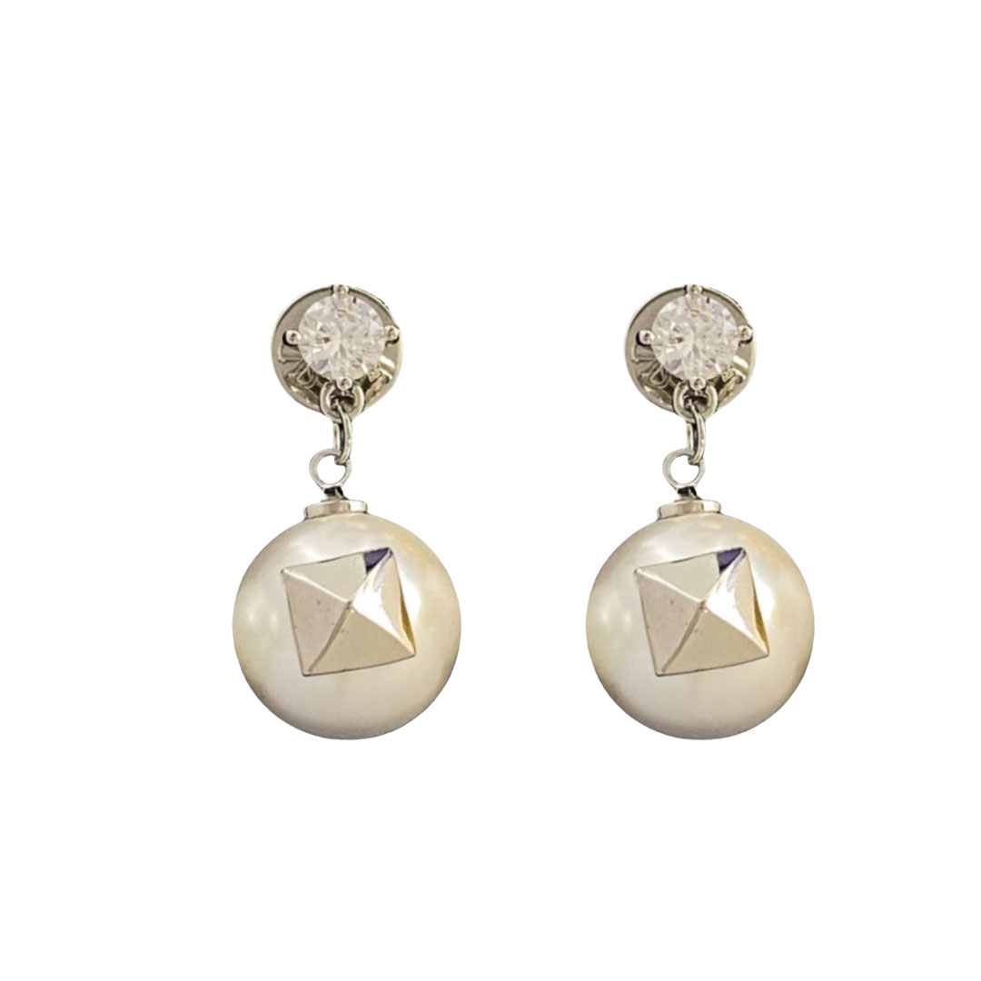 VTE008 Valentino Garavani Rockstud Pearl Earrings - ccjewelryacc