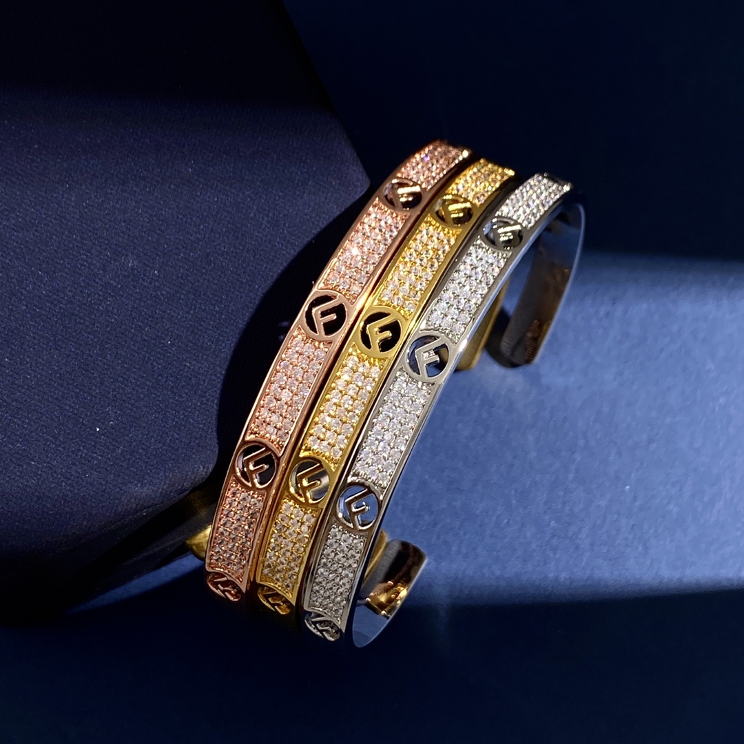 FDS007 F Is  bangle Bracelet - ccjewelryacc