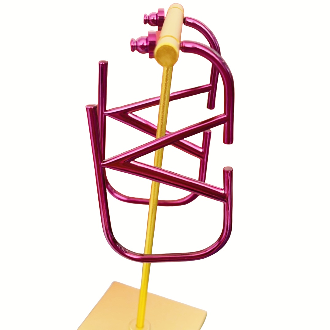 VTE002 Valentino Garavani VLogo Signature Hoop Earrings Pink - ccjewelryacc