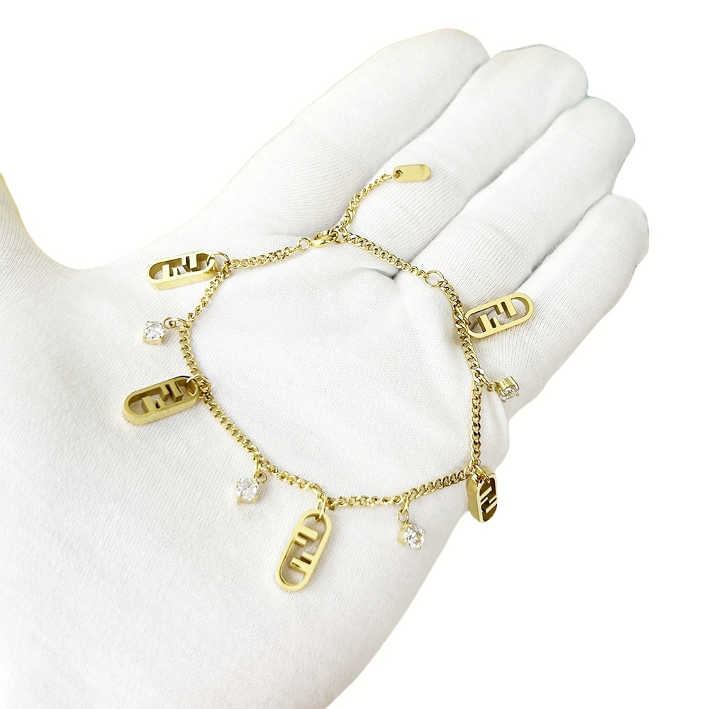 FDS003 Fendi O'Lock charms bracelet chain - ccjewelryacc