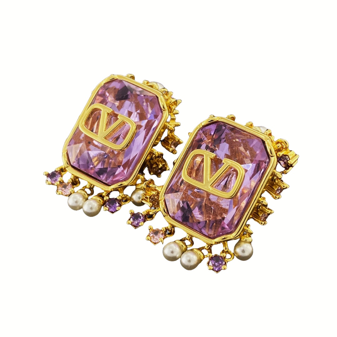 VTE023 Valentino Garavani diamond stud Earrings - ccjewelryacc