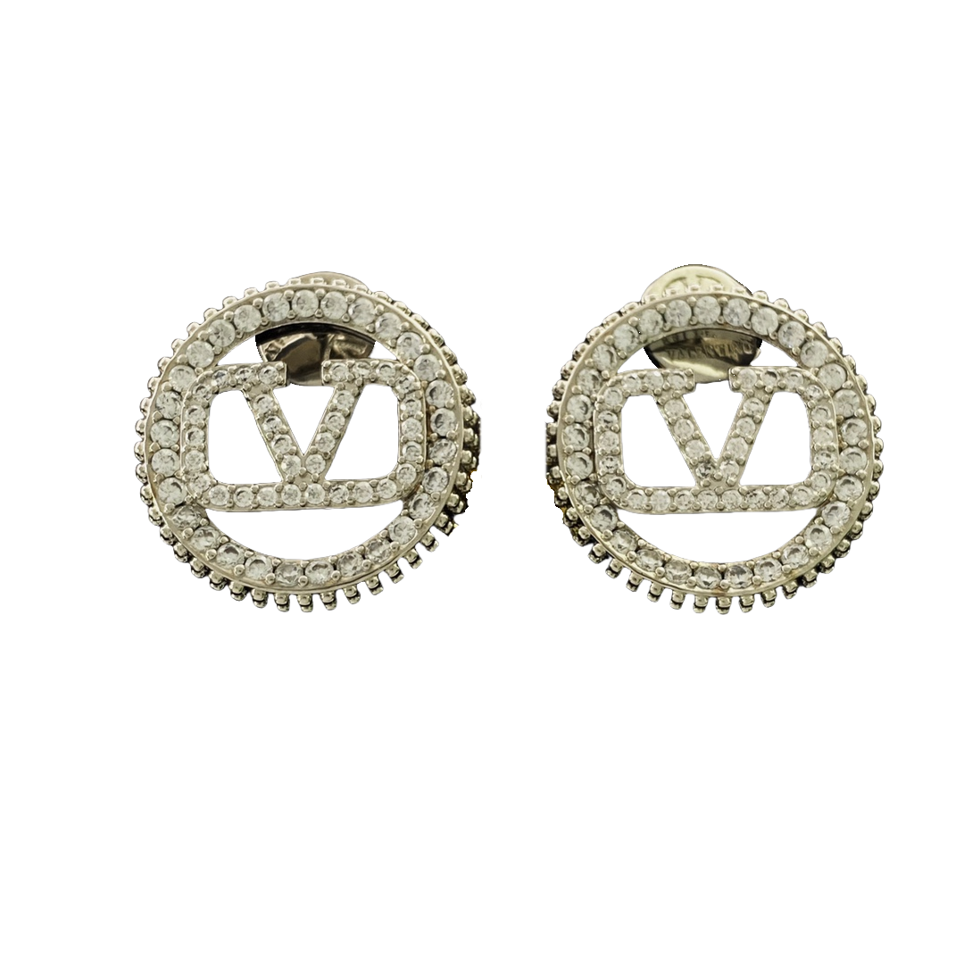 VTE017 V logo earring - ccjewelryacc