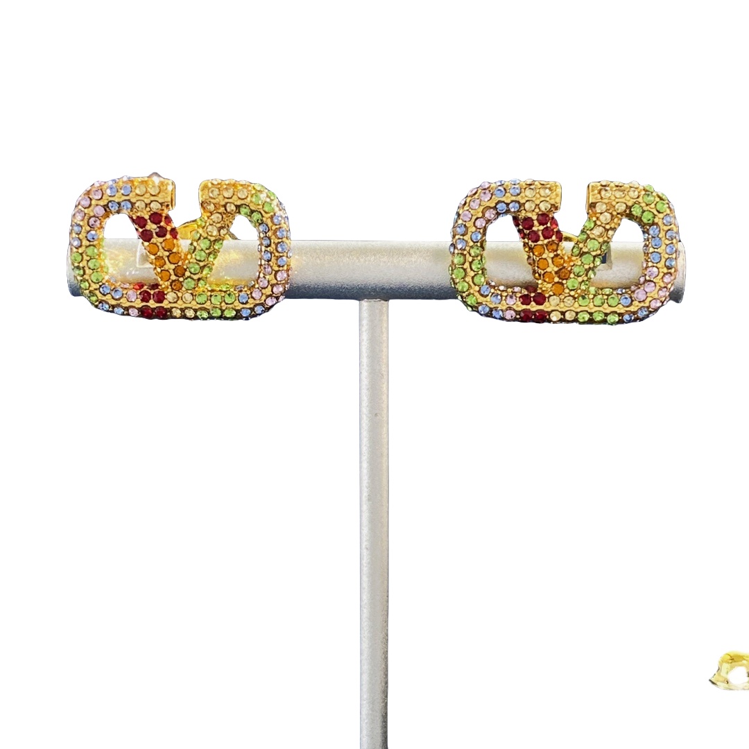 VTE039 valentino vlogo signature earrings - ccjewelryacc