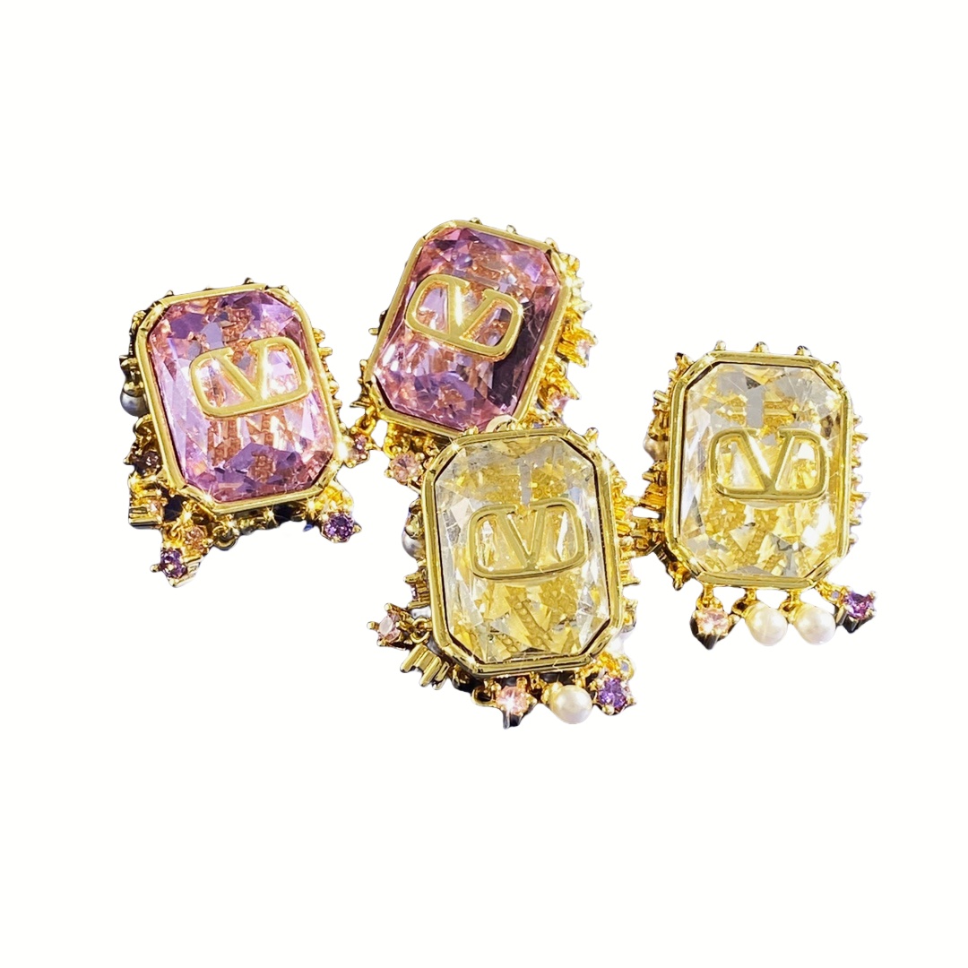 VTE023 Valentino Garavani diamond stud Earrings - ccjewelryacc