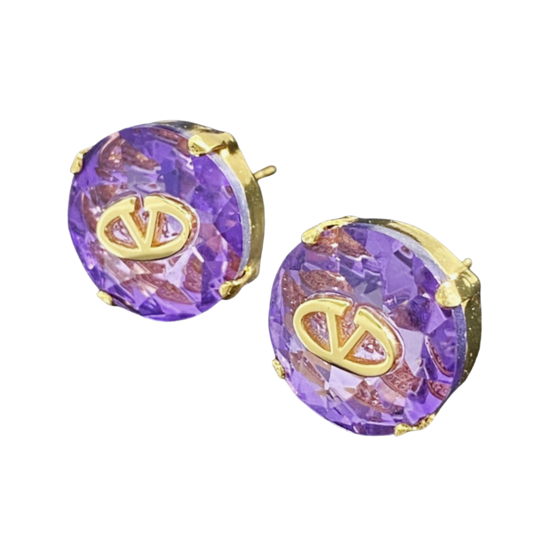 VTE026 Valentino diamond earrings - ccjewelryacc