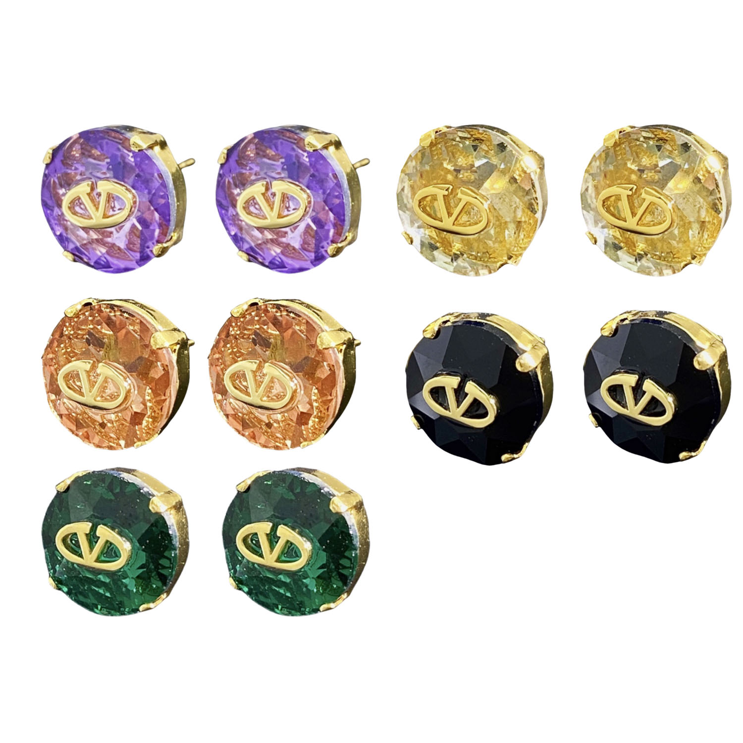 VTE026 Valentino diamond earrings - ccjewelryacc