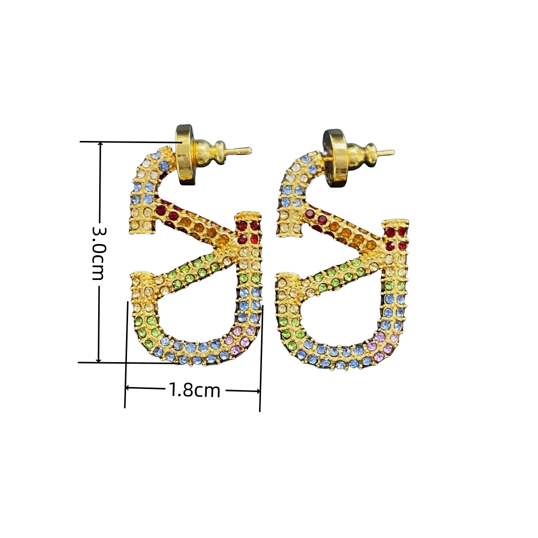 VTE039 valentino vlogo signature earrings - ccjewelryacc