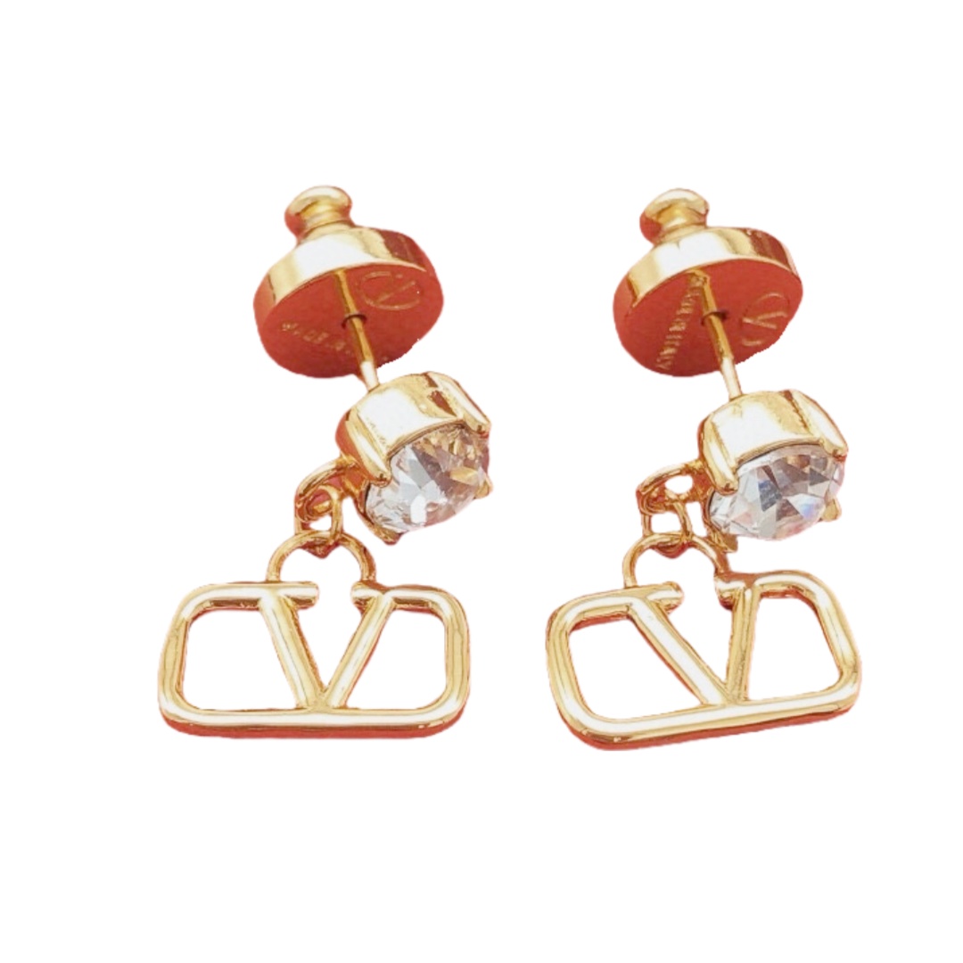 VTE033 valentino drop earrings - ccjewelryacc