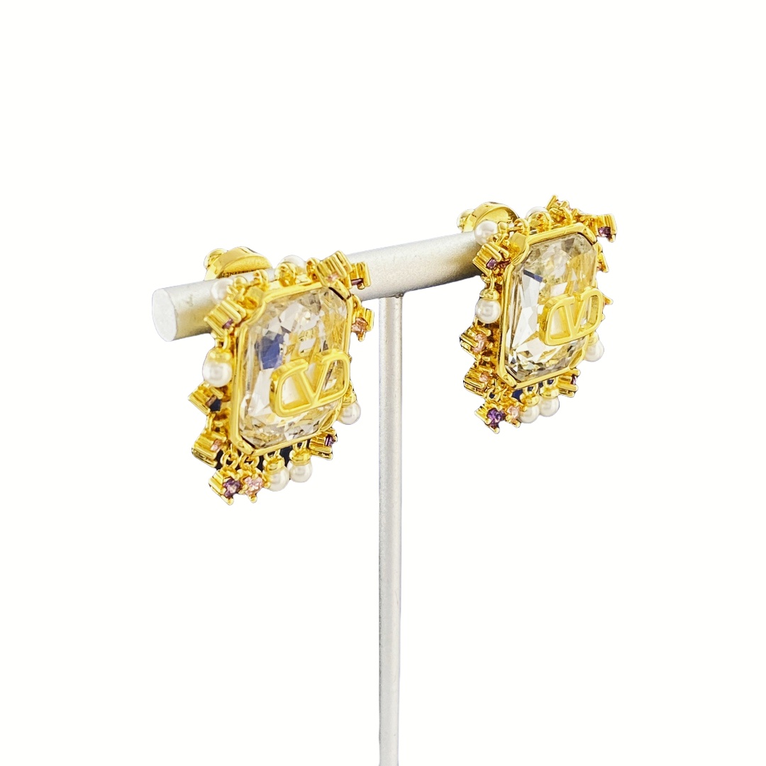 VTE023 Valentino Garavani diamond stud Earrings - ccjewelryacc