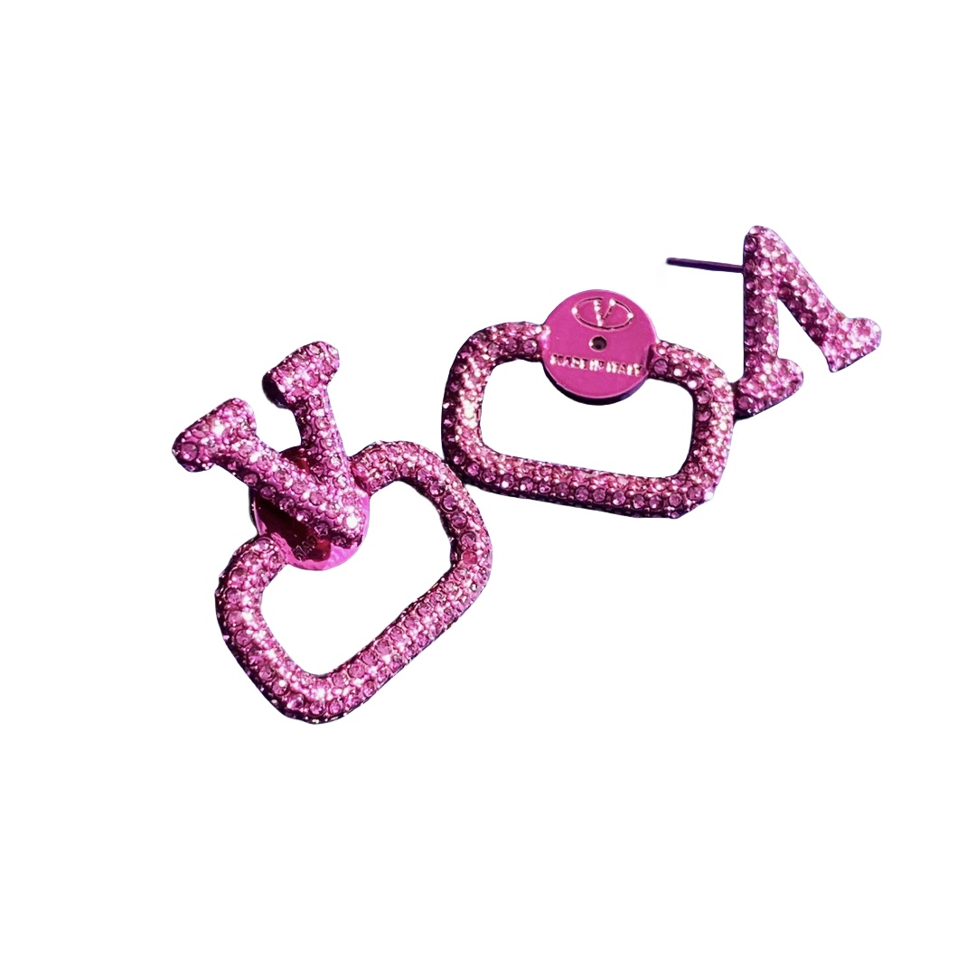 VTE021 v logo earrings - ccjewelryacc