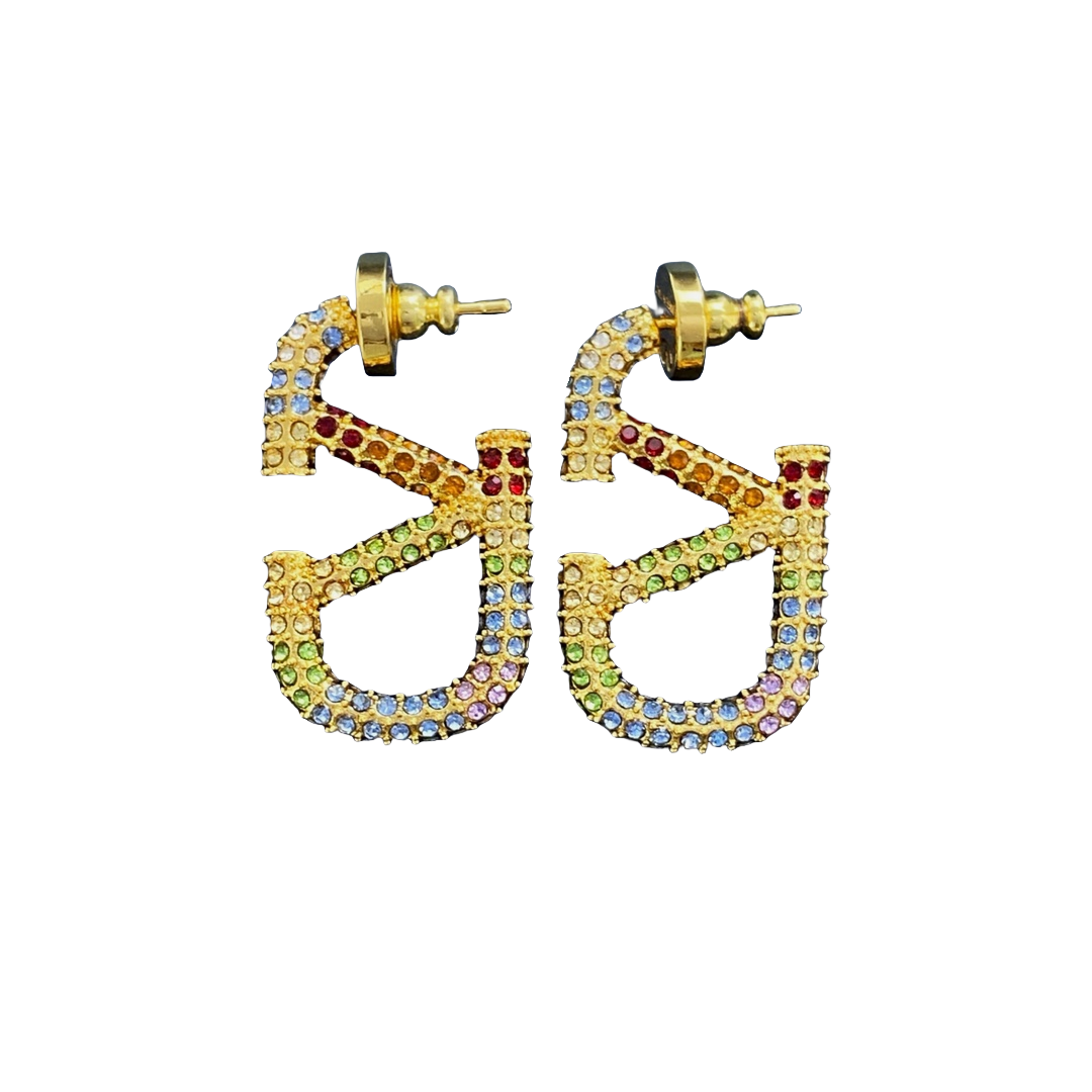VTE039 valentino vlogo signature earrings - ccjewelryacc