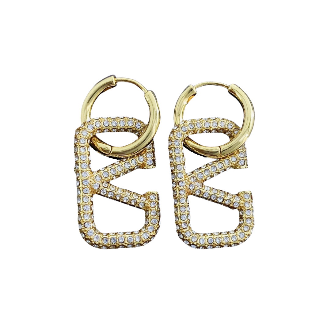 VTE047 valentino garavani vlogo signature earrings - ccjewelryacc