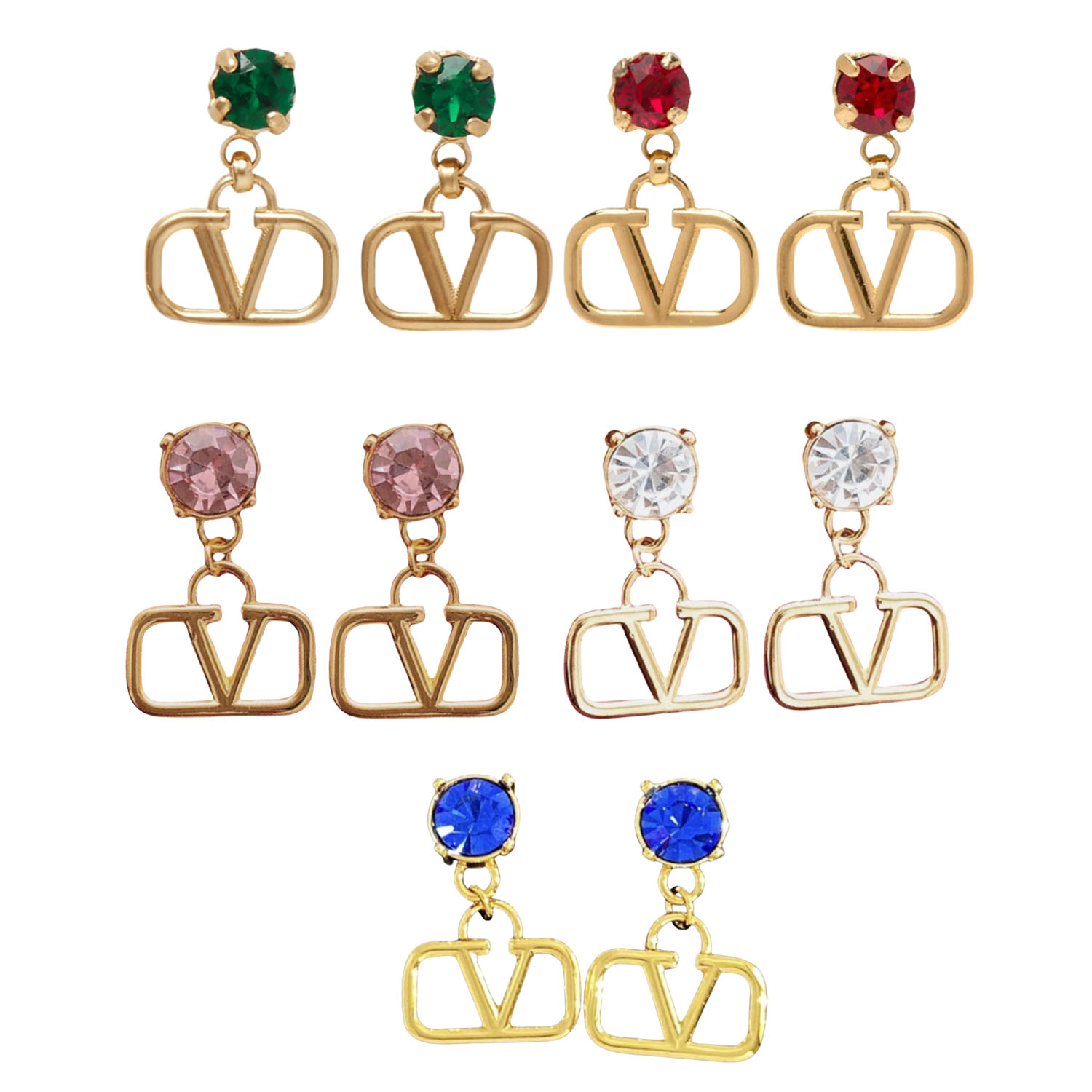 VTE033 valentino drop earrings - ccjewelryacc