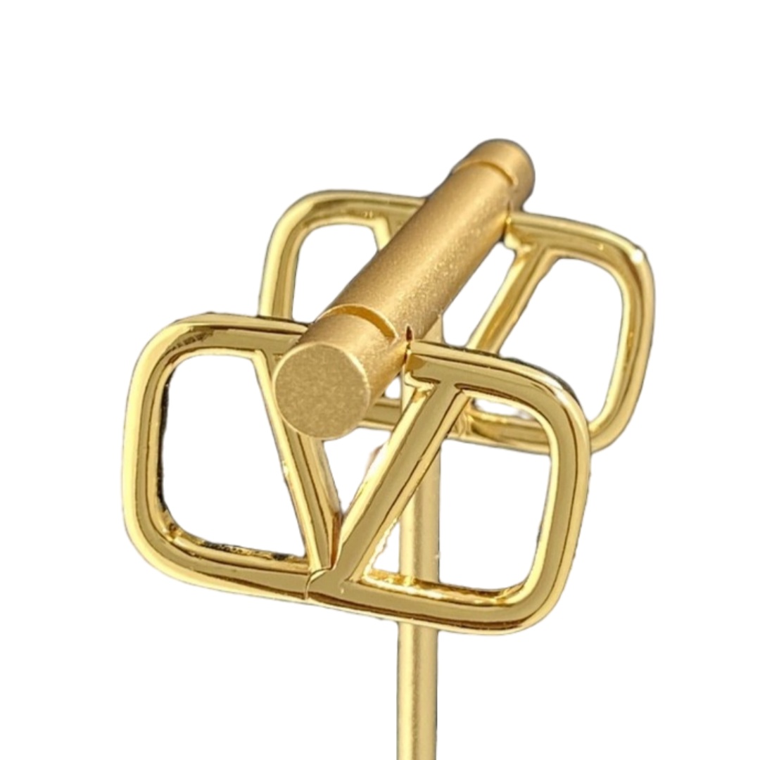 VTE051 Valentino Vlogo signature metal earrings - ccjewelryacc